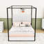 Lit plateforme à baldaquin Upholstery-216019922-216019924
