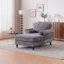Chaise longue surdimensionnée en chenille 5 couleurs pour l'intérieur - siège large, fauteuil-lit, canapé de lecture