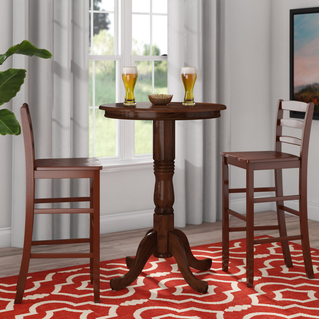 Cogburn Round Solid Wood Base Dining Table Winston Porter