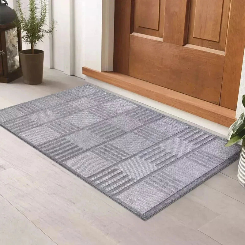 Modern Non-Slip Area Rugs – Grey – Living Room, Hallway Runner, Kitchen & Door Mat – Multiple Sizes, Rectangle 120cm x 170cm