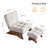 Lounge Chair with Ottoman,Adjustable Backrest Tufted Accent Chair with Footrest Set-839049805