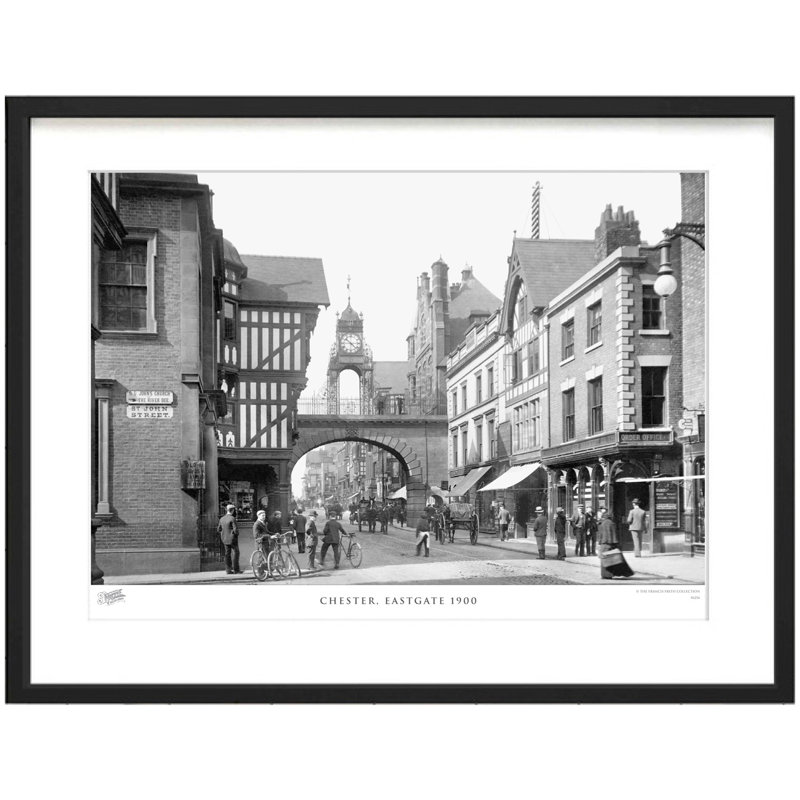Chester, Eastgate 1900 1 Piece Single Picture Frame Wall Art, 28cm H x 36cm W x 2.3cm D