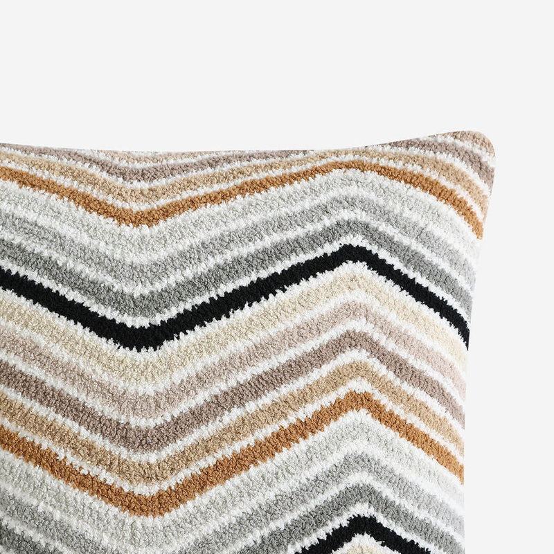 Cusco Square Pillow Cover & Insert, Copper Mix Chevron