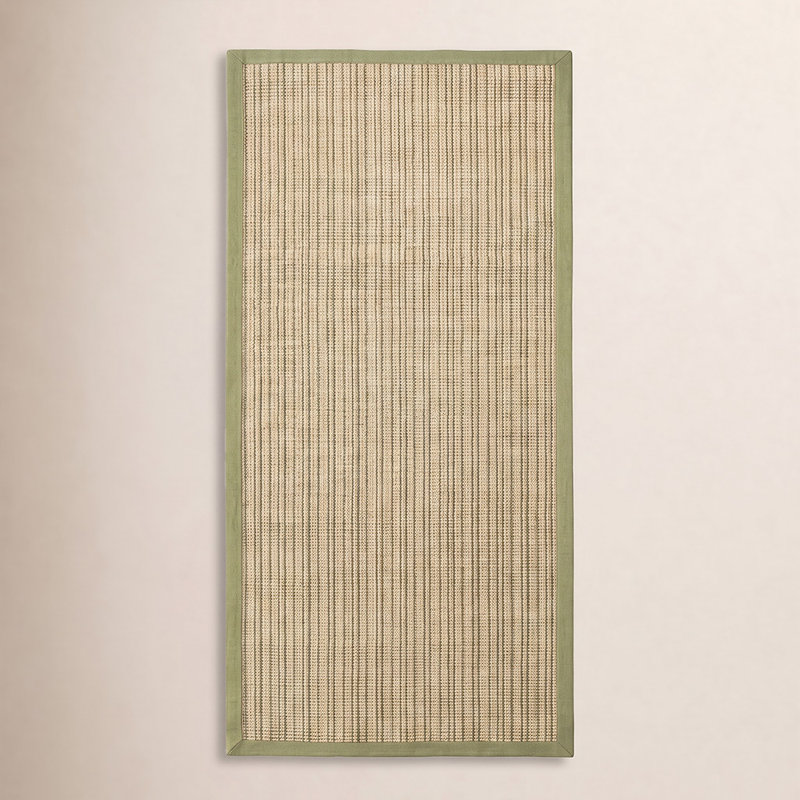 Saulo Auckland Jute/Sisal Natural Area Rug, Runner 2'6" x 12'