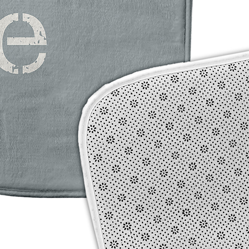 Tapis de bain Beach, L 17 po x L 24 po, gris