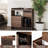 Record Player Stand With Vinyl Storage And Charging Station