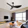 Kemp 52'' 3-Blade Modern Ceiling Fan with Remote Control