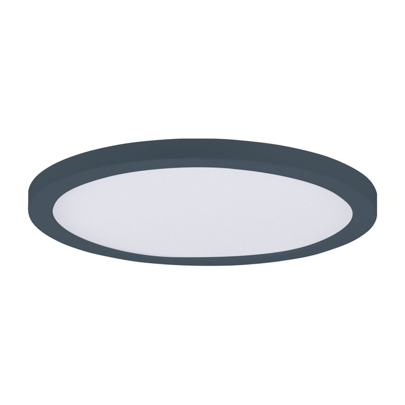 Verletta Glass LED Flush Mount, Black