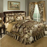 Wonderland Box Stitch Floral Comforter Set