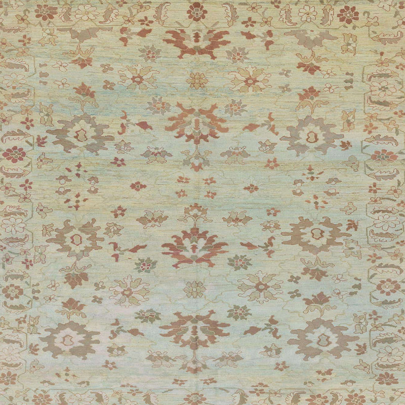 Abstract Indoor Rug, Square 4'