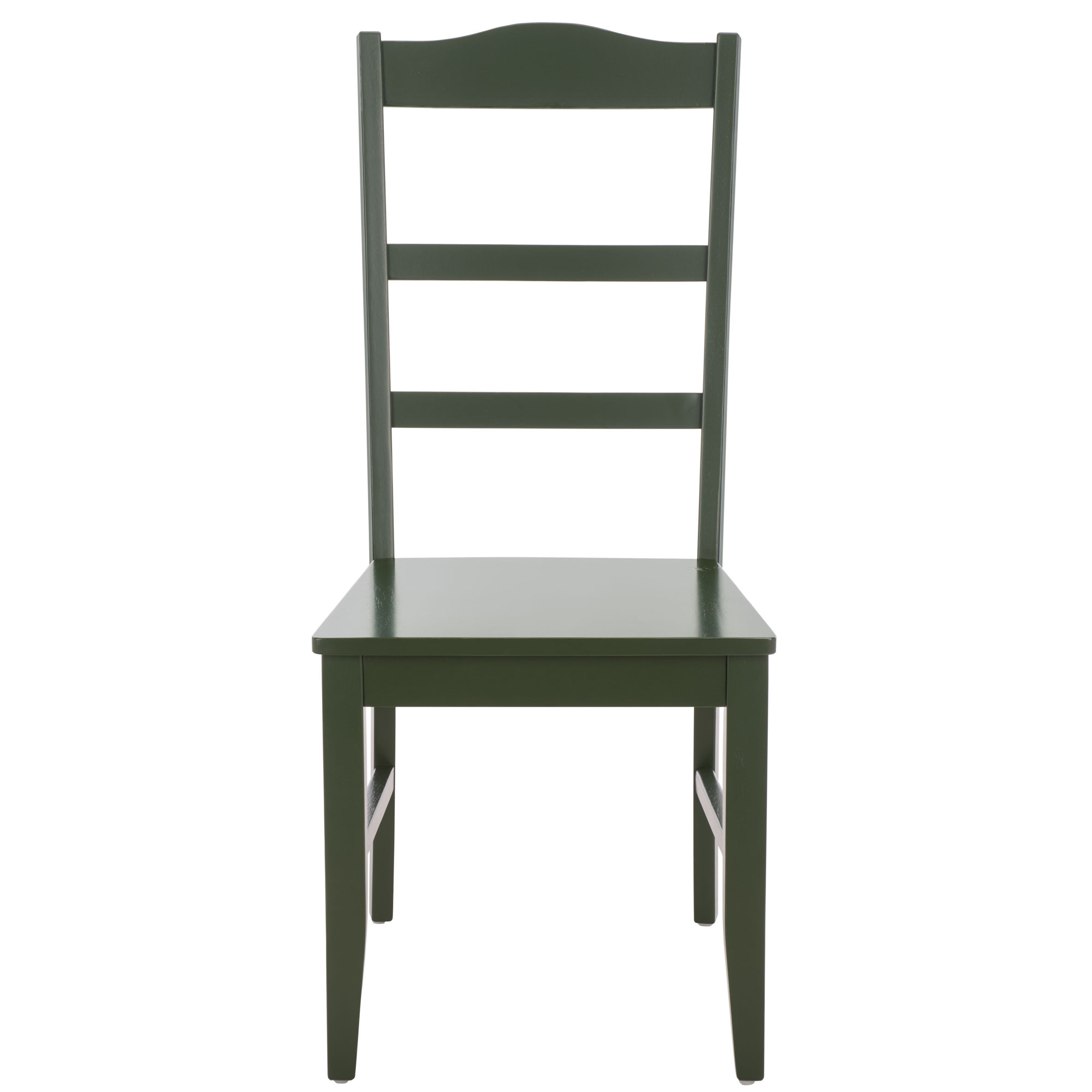 Ray Ladder Back Side Chair, Dark Green