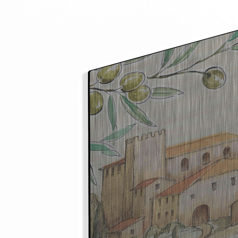 «Tuscan Flavour III» par Daphne Brissonet, art mural en métal, H 36 po x l 36 po