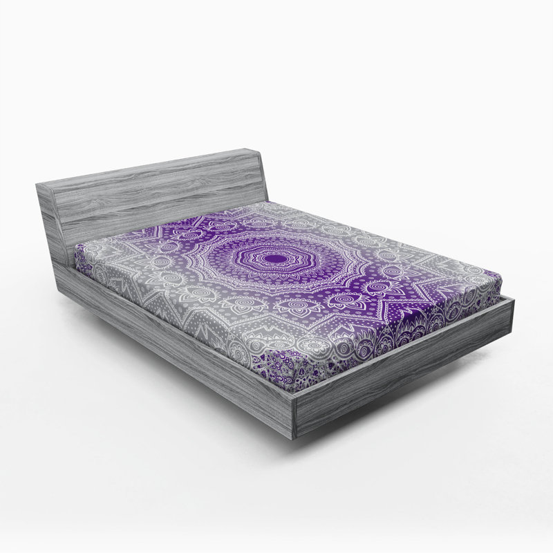 Microfiber Fitted Sheet, Twin XL Fitted Sheet, Purple