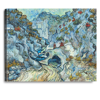 The Ravine (Les Peiroulets) by Vincent Van Gogh. The World Classic Art Reproductions, Giclee Canvas Prints Wall Art for Home Decor
