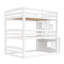 Triple lit superposé peu encombrant, finition en bois de pin blanc, idéal pour un usage familial