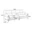Canapé modulaire kaki en cuir véritable-727161060