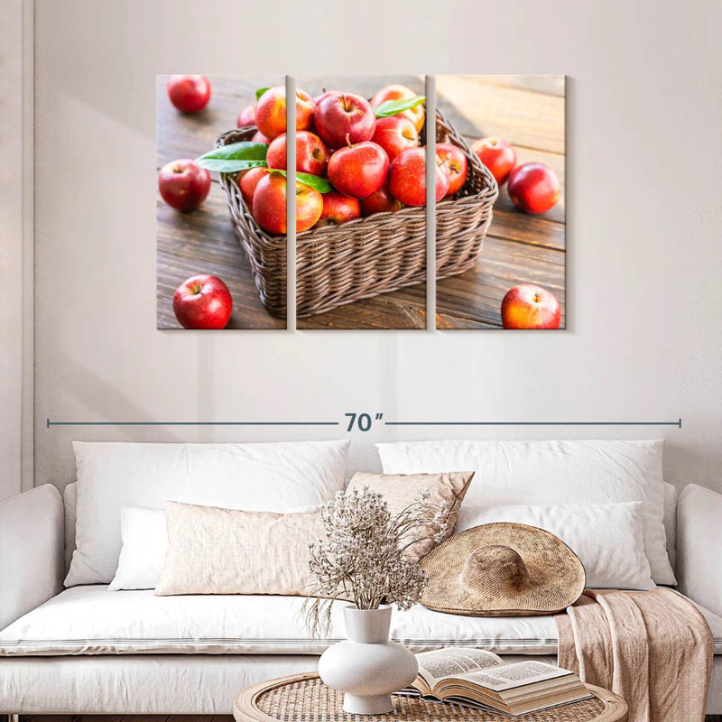 Récolte de pommes fraîches Yarlin, H 28 po x l 45 po