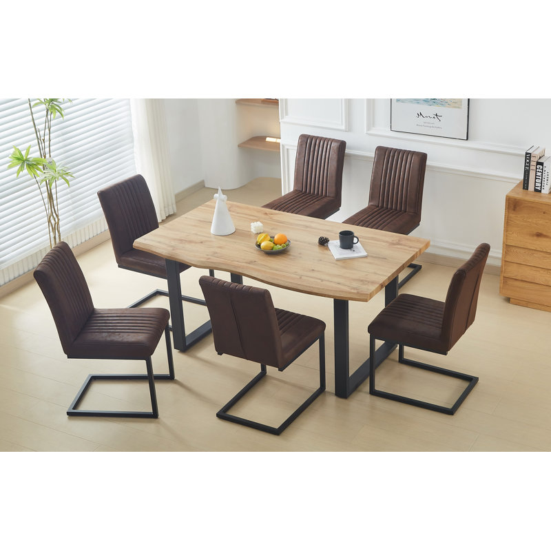 Abinadi Dining Set, 7 Pieces: 1 Table, 6 Chairs