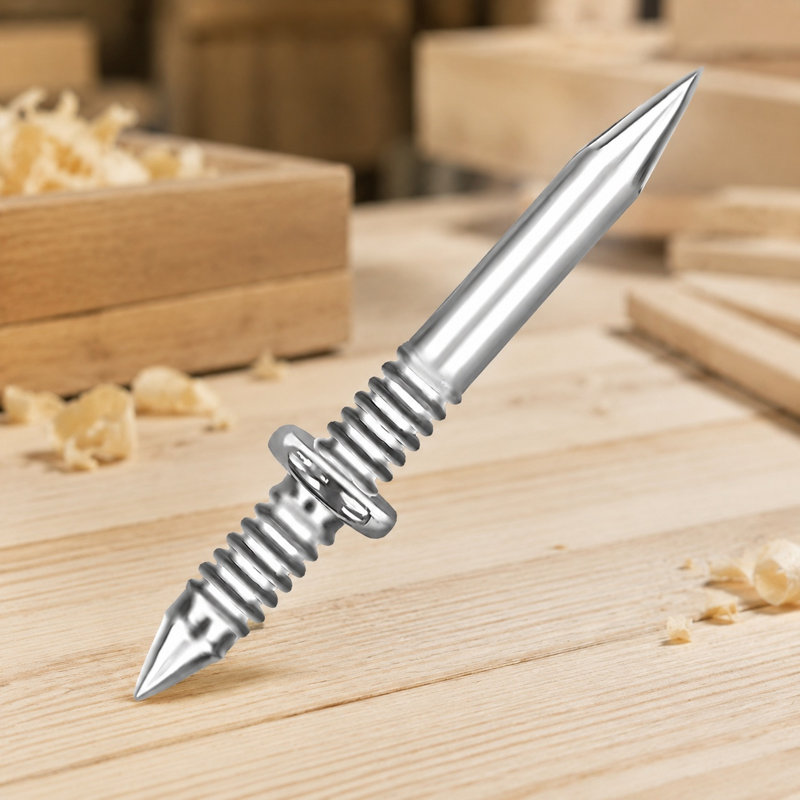 Ensemble de 200 clous à jupe double avec manchons pour plinthes en acier au carbone 2,5 mm x 26,5 mm