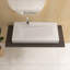 Lavabo de salle de bain mural 35 "à surface solide