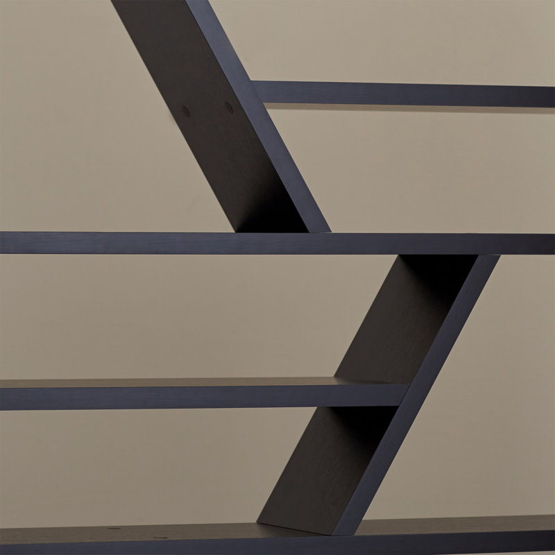 Dailey Geometric Bookcase, Espresso
