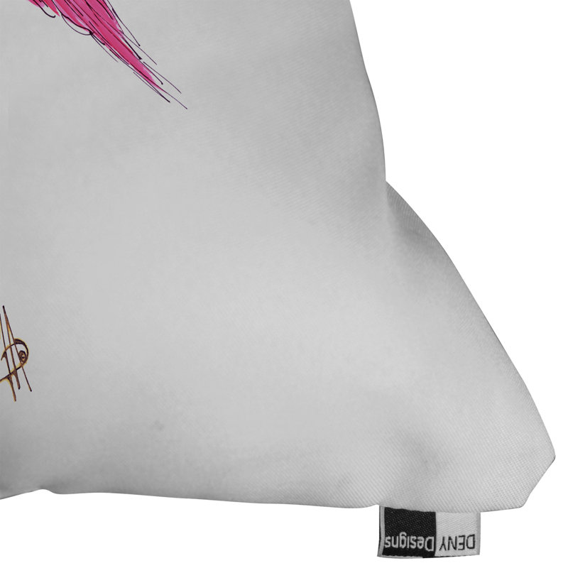Flamingo Throw Pillow, 16" x 16"