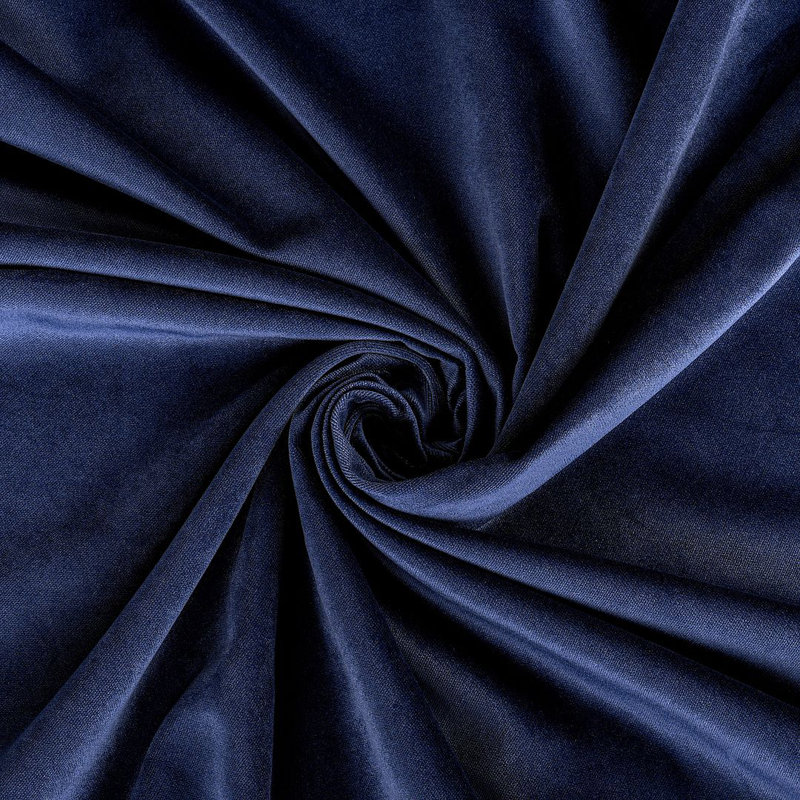 Luxury Matte Velvet Tablecloth, 84" L x 52" W, 45 Navy Blue