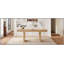 Table de salle à manger extensible 60 "à 78", table de cuisine en bois de ferme avec rallonge amovible, grande table extensible pour 4 à 8 personnes, naturel-129107256