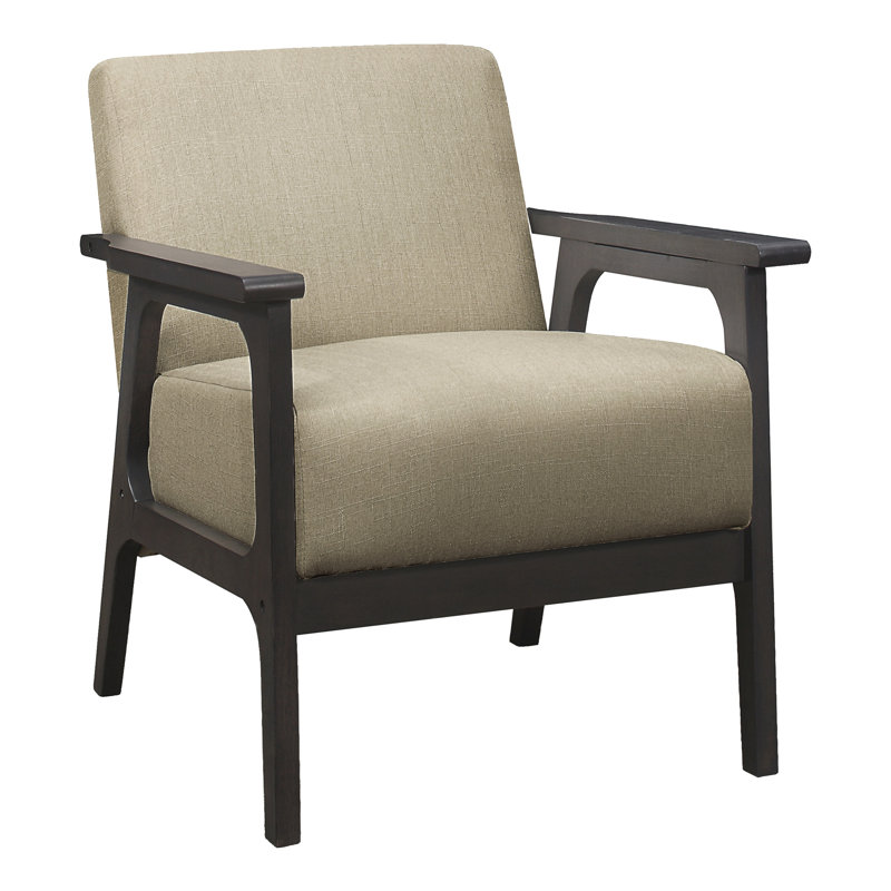 Chaise d'appoint avec tissu brun, bois d'hévéa massif, gris antique, chaise de salon au fini gris essentiel, structure en bois d'hévéa texturé, meubles
