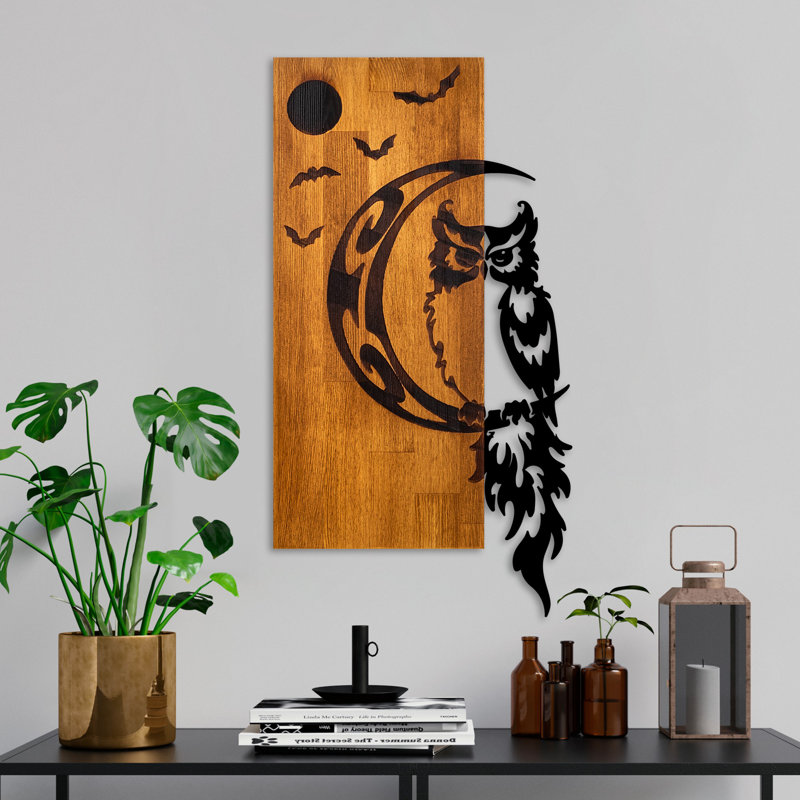 Accessoire mural décoratif en bois
