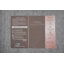 Tapis gris classique 5 x 8 avec des motifs complexes mauves