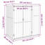 Alletha Garden Tool Shed Green 161x89x161 cm Galvanised Steel