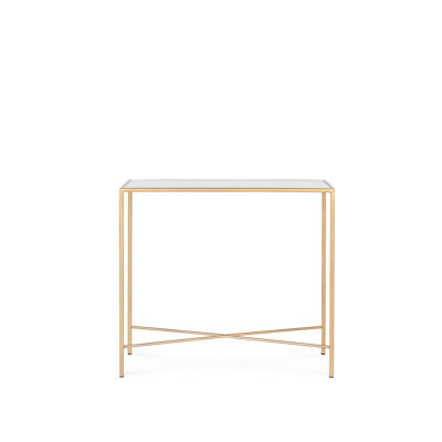 Brodeur Tray Top Cross Legs End Table