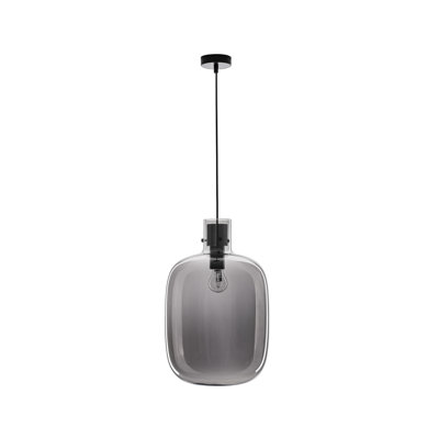 1 - Light Black Drum Pendant