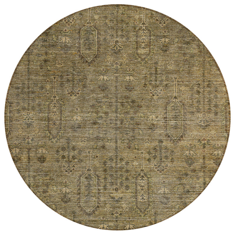 Tapis rond lavable 8 '' Southwestern