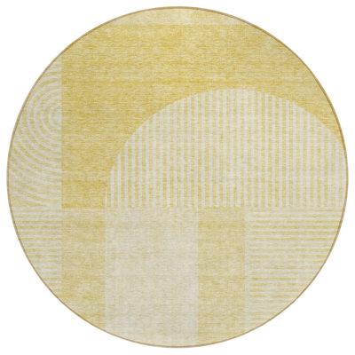 Tapis rond ivoire 8 po
