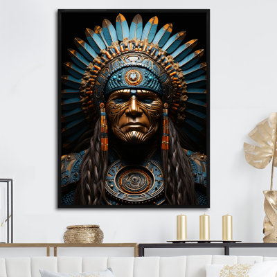 " Native American Warrior Portrait II "
