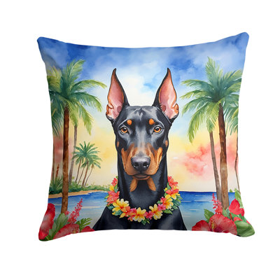 Coussin Doberman Pinscher Luau