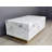 Huitt Solid Faux Marble Coffee Table – White Block Design with Printed Glass Design, 50" Modern Living Room Table-1564389001-1564389000