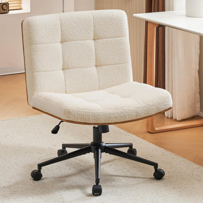 Chaise de bureau pivotante rembourrée Mitchem