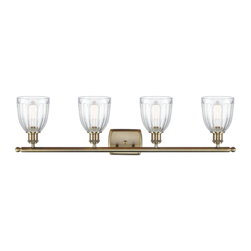 Ireland 4 - Light Dimmable Vanity Light, Clear, No Bulb Included