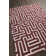 Chevella Authentic Flatwoven Handmade Red & Ivory Reversible Modern Geometric Maze Wool & Cotton Area Rug