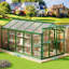 Serre pour l'extérieur, serre en aluminium avec structure à installation rapide et évent de toit-110353897-110353899