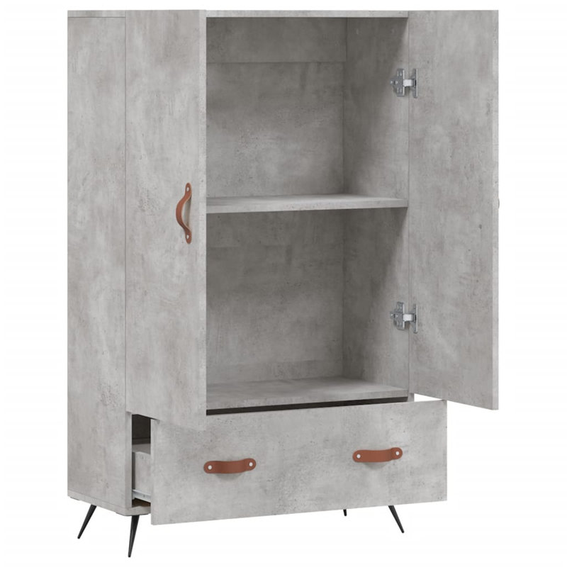 Manesh 1 - Drawer Accent Chest, Concrete Grey/Brown