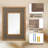 Rectangular Mirror with Textured Wooden Frame-90317190