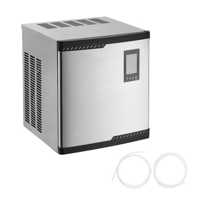Commercial Ice Maker Machine Head Only - 300 lbs/Day Stainless Steel with Self-Cleaning and Adjustable Ice Thickness for Restaurant Bar Cafe