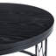 Table basse ronde en MDF de 27,5 pouces, plateau de table effet pierre de style Wabi-sabi avec pieds en métal robustes, table d'appoint facile à assembler pour le salon-2500733