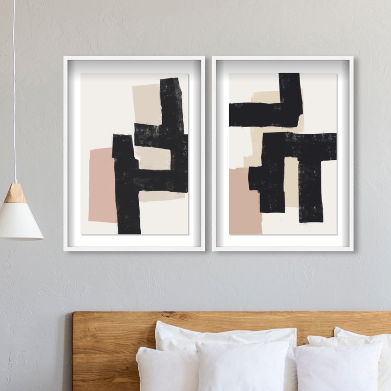 Nowhere Set Set by Oliver Gal, 25.5"H x 37.5"W, White Shadowbox