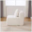 Fauteuil d'appoint modulaire sans accoudoirs avec repose-pieds, canapé moderne à assise profonde et moelleux pour le confort du salon et de la chambre à coucher-130790982