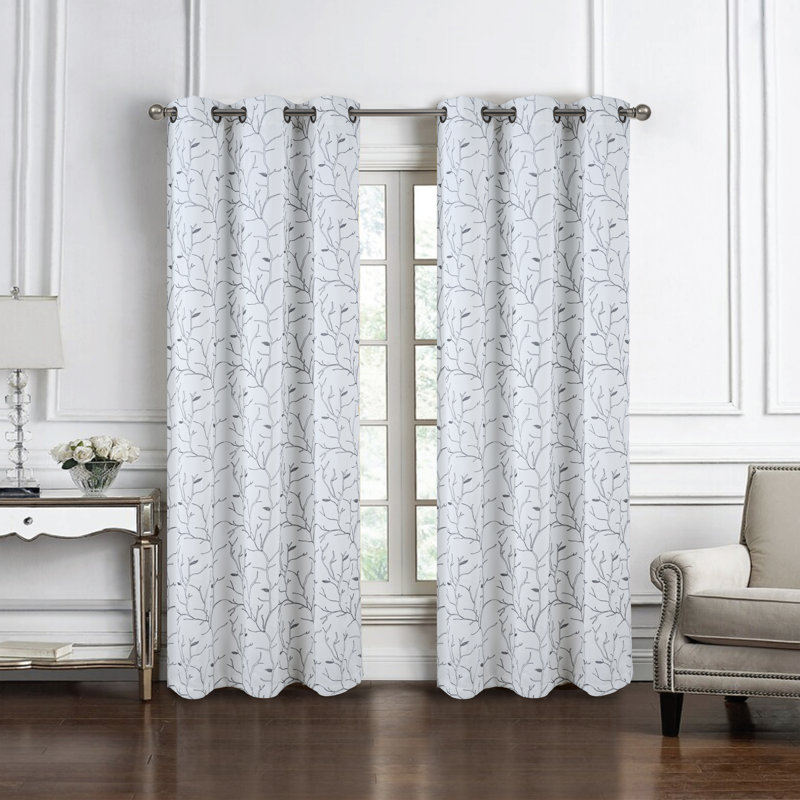 Rideau d'intimité Kinnard, Blanc, L 54 po x L 90 po